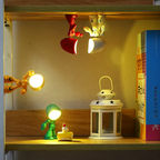 Adjustable Head LED Table Lamp in Robot Design – Plastic Construction