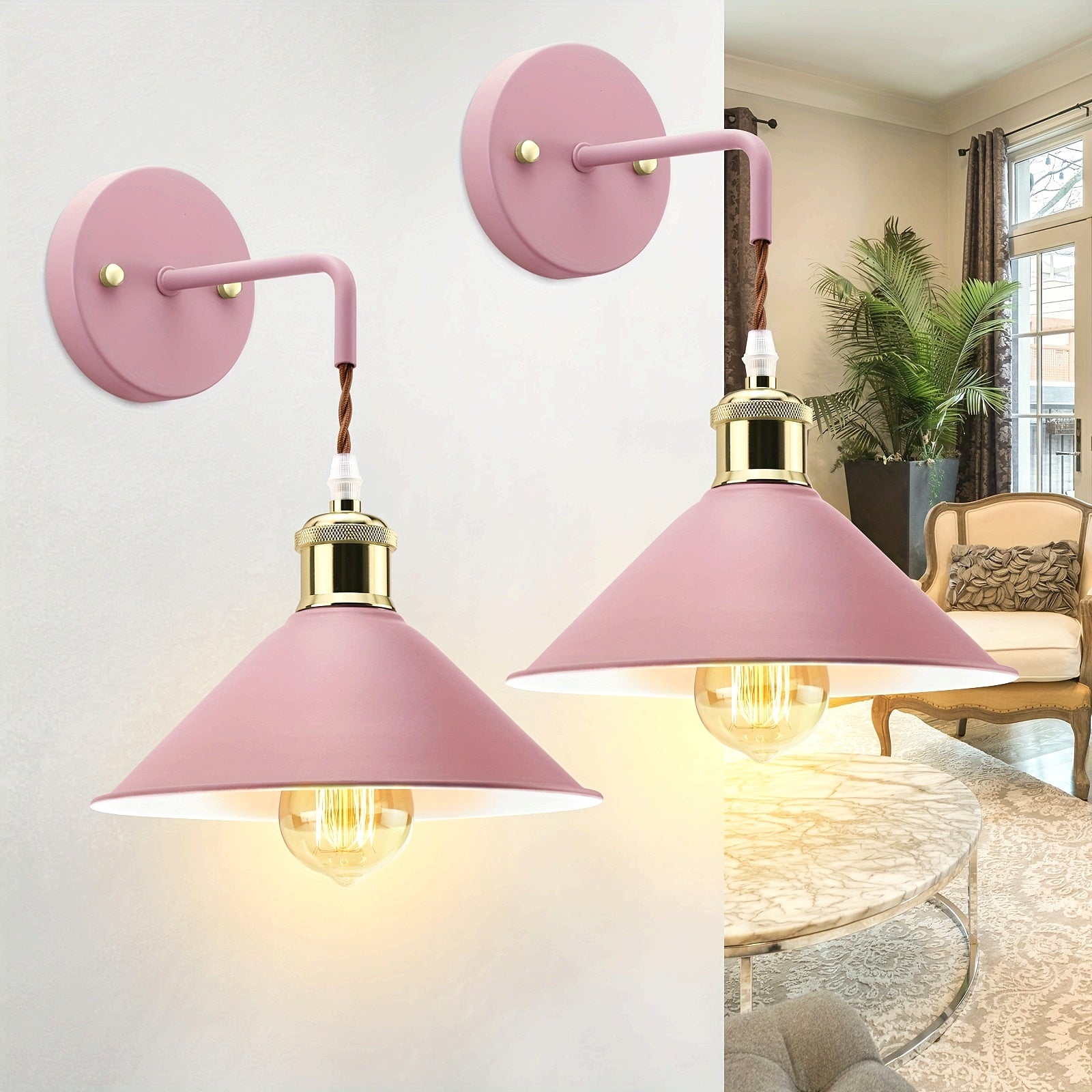 Industrial Wall Light Fixture - Modern Metal Sconce with Oil-Rubbed Finish
