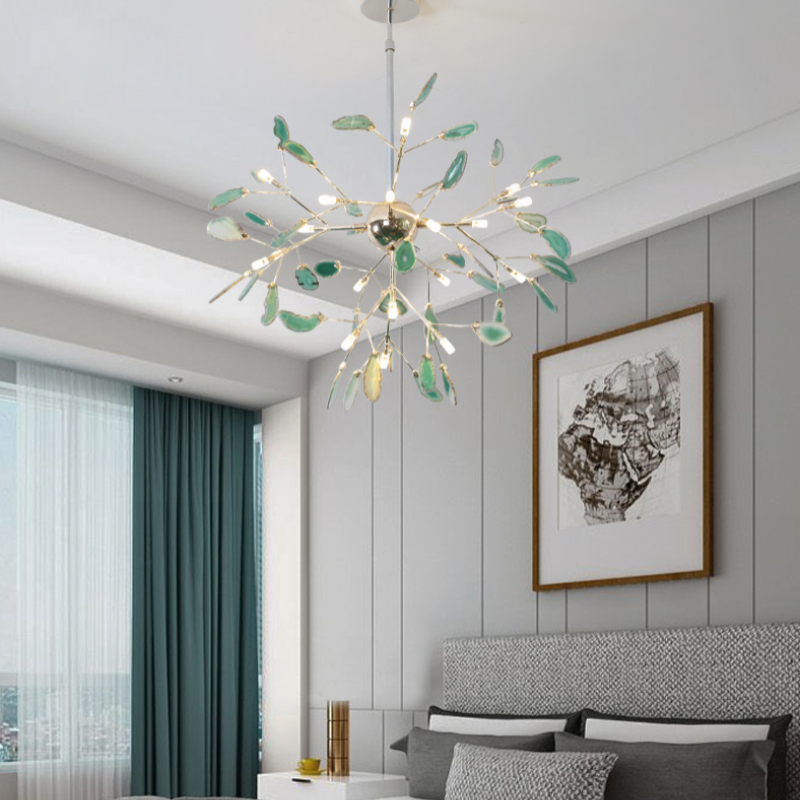 Branch Style Design Glass Chandelier in Multiple Colors
