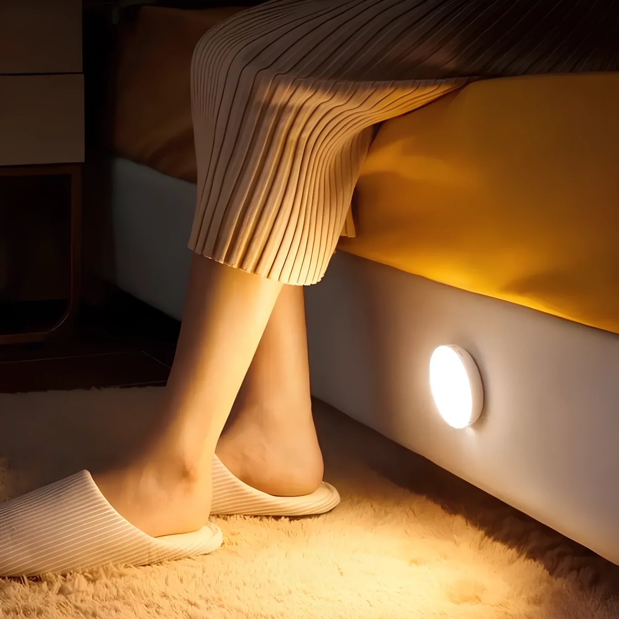 Magnetic Motion-Activated LED Light