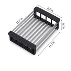 Over-Sink Dish Drainer Adjustable Stainless Steel & Non-Slip
