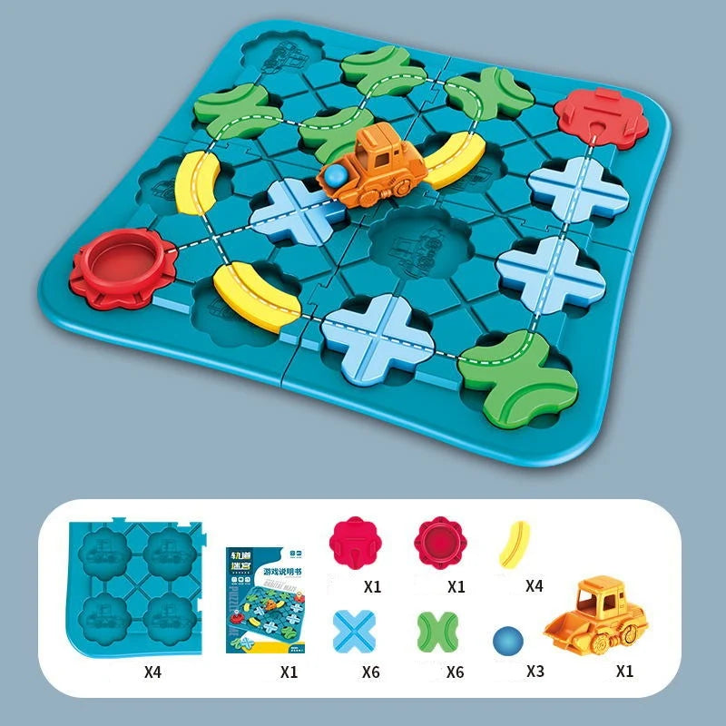 Train Set Magnetic Modular 20-Piece & Storage Box