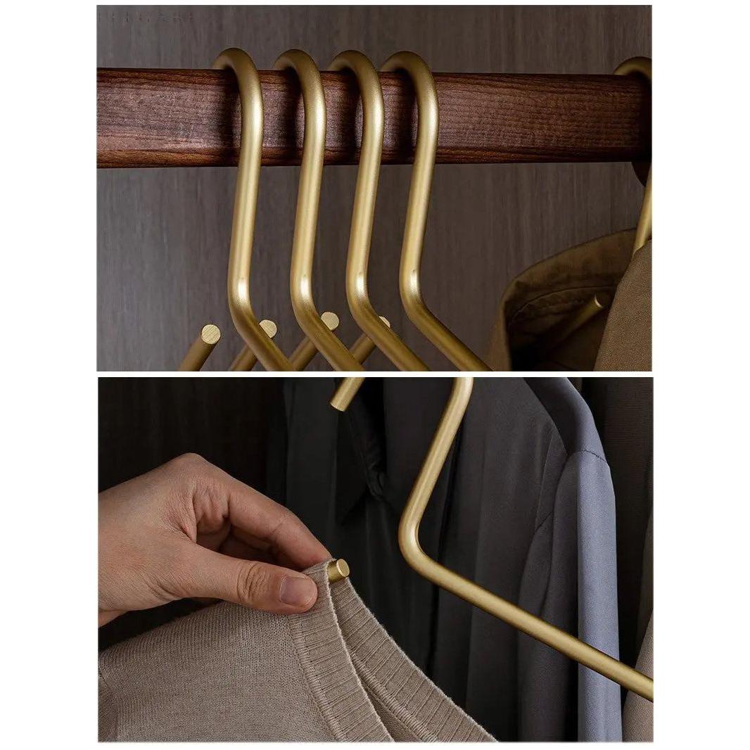 Clothes Hangers Solid Metal & Anti-Slip Set of 5