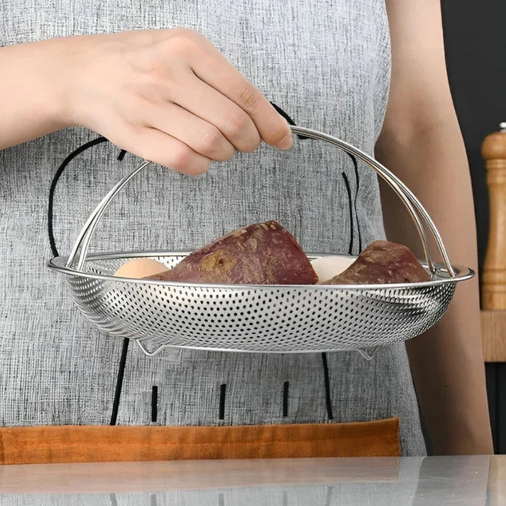 Steamer Basket Stainless Steel Compact & Foldable