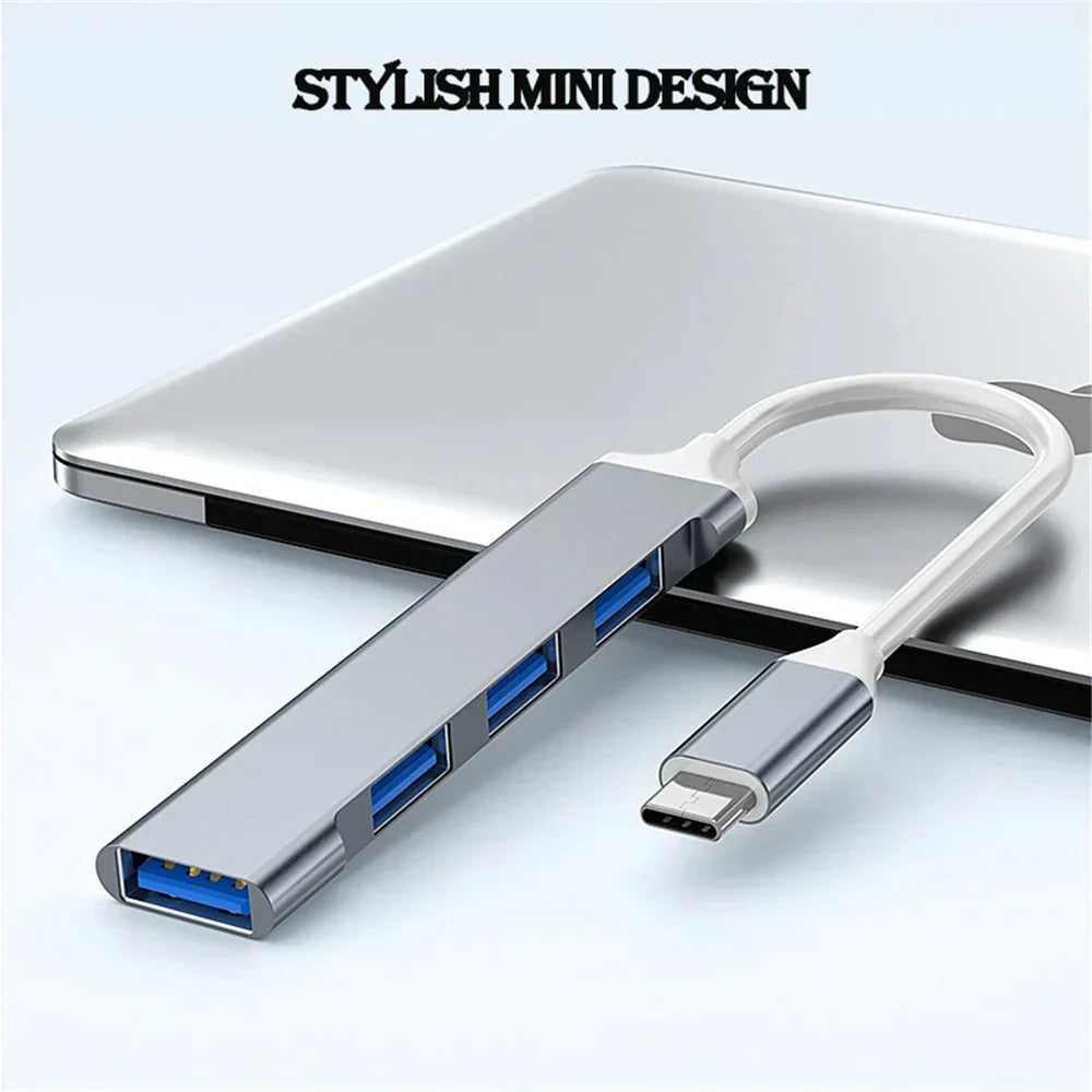 USB Hub 4-Port USB 3.0 & 2.0 Aluminum