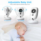 Video Baby Monitor 3.5-Inch Screen Night Vision Two-Way Audio