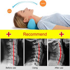 Neck Massage Pillow Ergonomic Cervical Support & Gravity-Powered Stretch