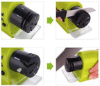 Electric Knife Sharpener Automatic Diamond Disc Non-Slip Base