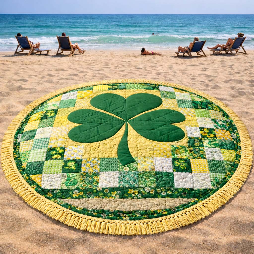 Quick-Drying Sand-Resistant Round Beach Towel (Ø59 in)