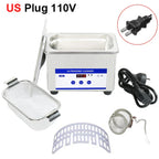 Ultrasonic Cleaner 40kHz 0.8L Stainless Steel Glasses & Jewelry