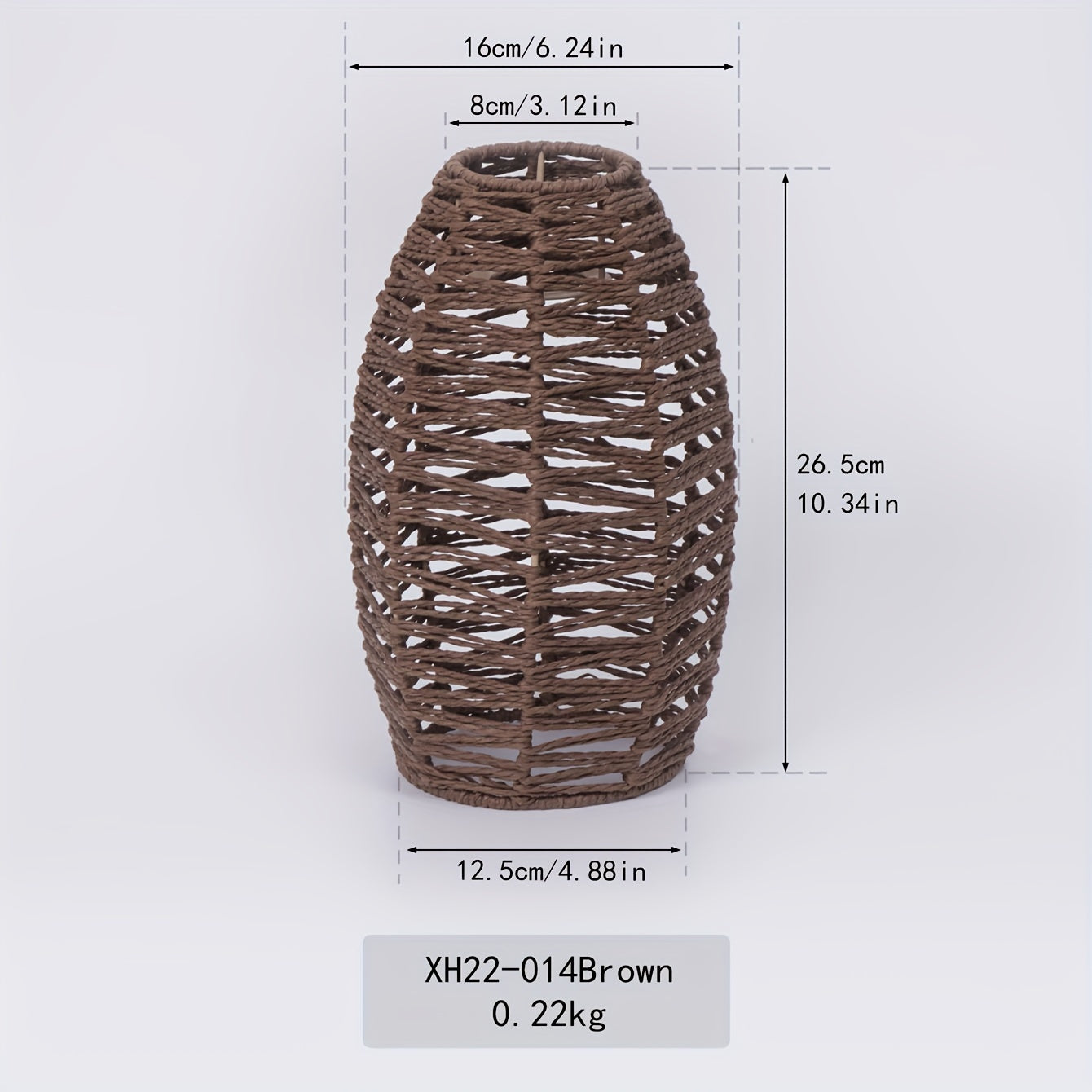 Natural Woven Ceiling Light Fixture with Modern Handwoven Rope Shade