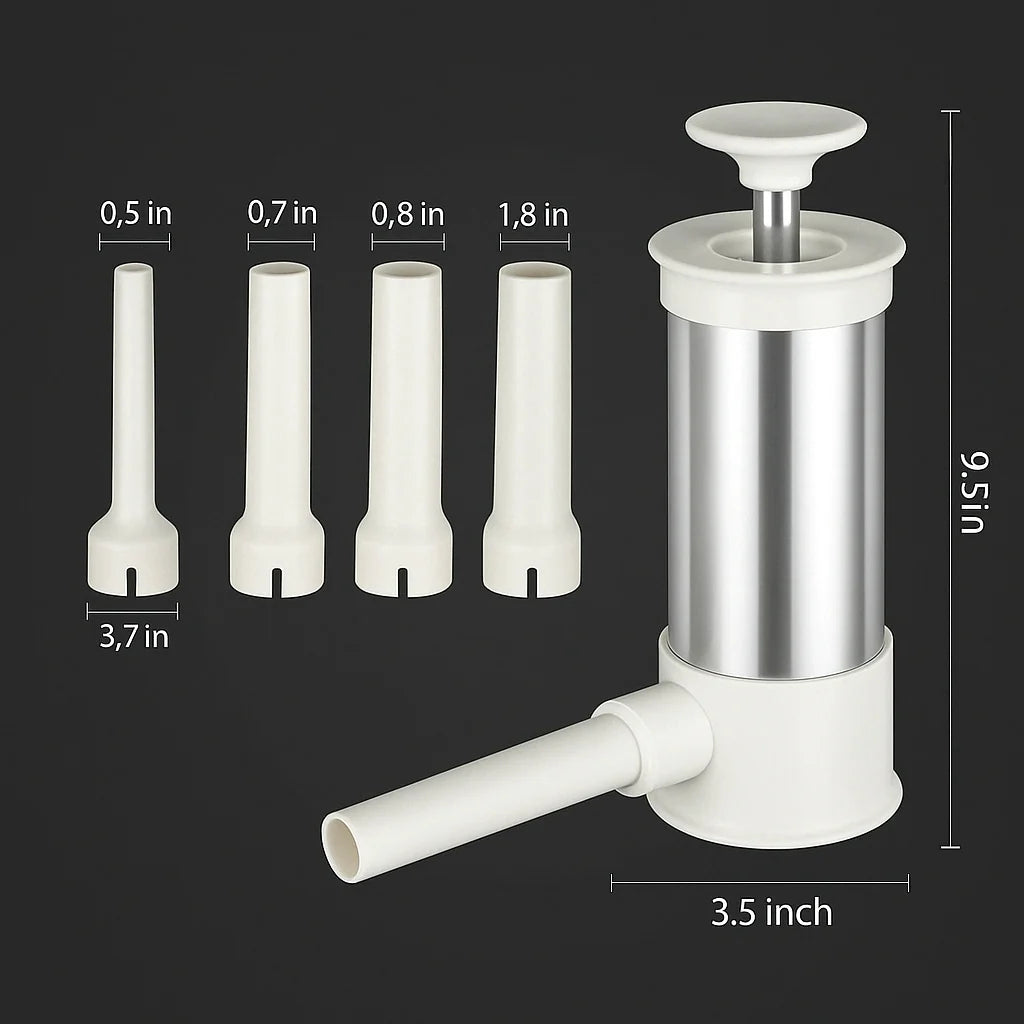 Sausage Maker 2.2 Lb Capacity Food-Safe Four Casing Sizes