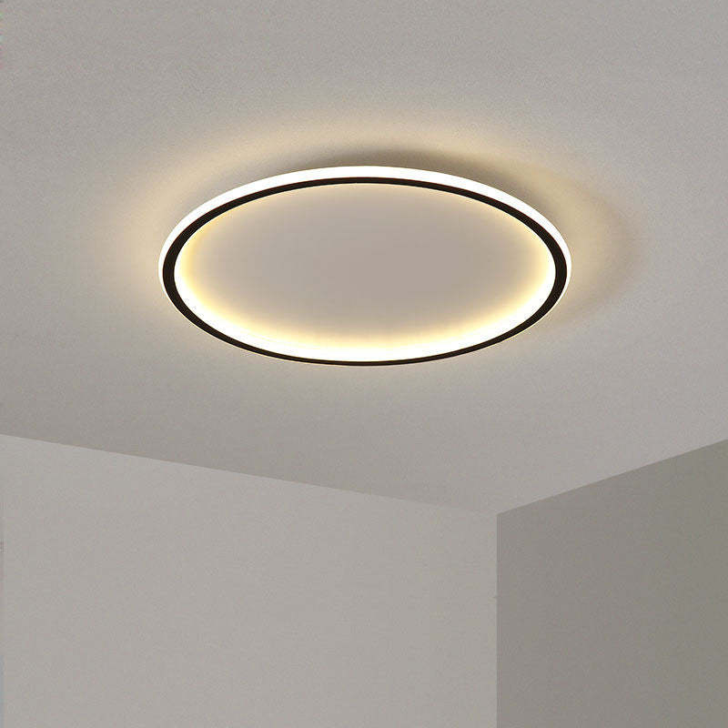Round Slim Indoor Ceiling Lamp – Modern LED Flush Mount Light
