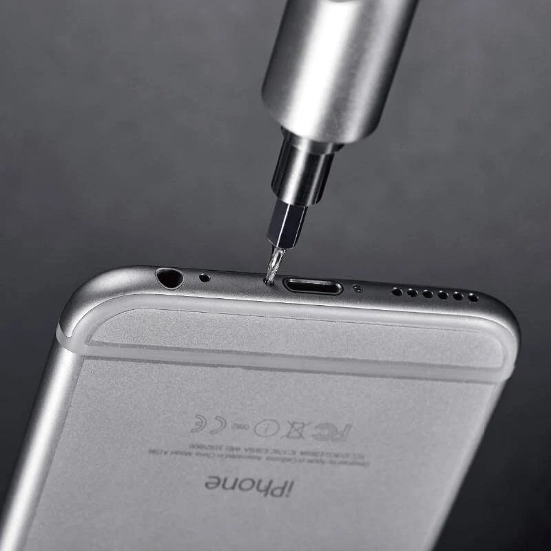 Cordless Electric Screwdriver Pen-Shaped 20 Bits & Case