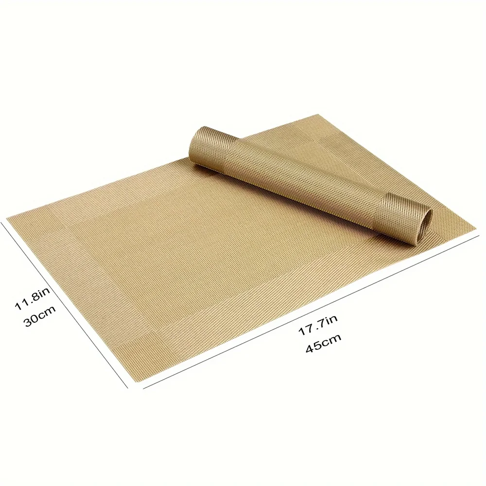Heat-Resistant PVC Table Mats – Washable and Non-Slip Placemats