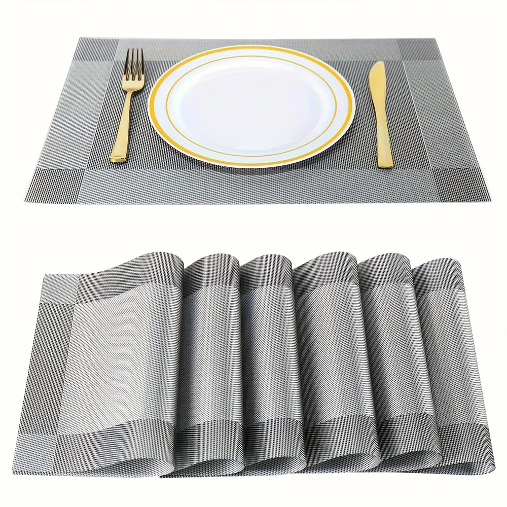 Heat-Resistant PVC Table Mats – Washable and Non-Slip Placemats