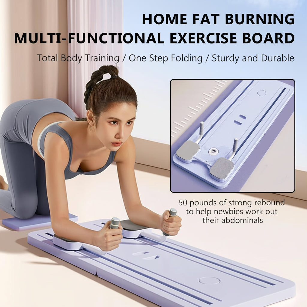 Flat Core Trainer with Resistance for Home Workouts - Ab Roller