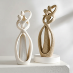 Modern Couple Figurine in Resin – Abstract Home Decoration