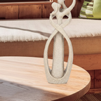 Modern Couple Figurine in Resin – Abstract Home Decoration