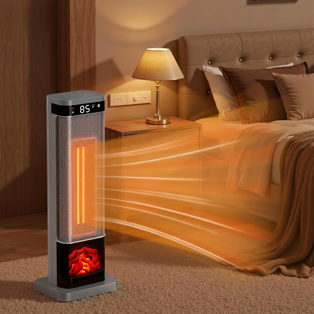 Portable Electric Heater with Remote Control – Warm Air Blower