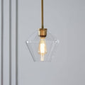 Crystal Glass Pendant Lamp with Prism Design