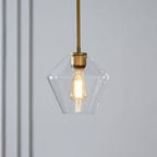 Crystal Glass Pendant Lamp with Prism Design