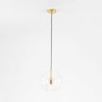 Drop Pendant Light with Ribbed Glass Design