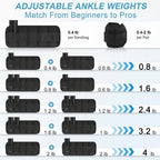 Adjustable Leg Training Set with Ankle Weights for Fitness