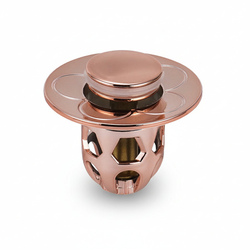 Stainless Steel Pop-Up Drain Stopper for Bathroom – Anti-Clog Plug