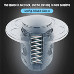 Stainless Steel Pop-Up Drain Stopper for Bathroom – Anti-Clog Plug