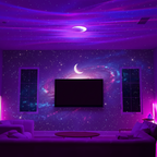 LED Galaxy Lamp Projector with Remote Control - Aurora Night Light
