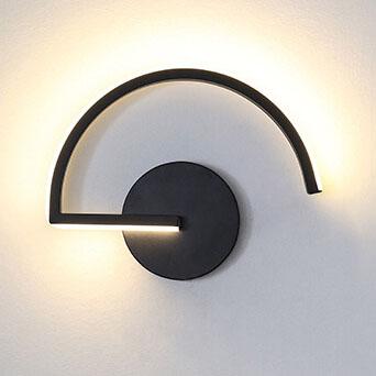 Modern Arc Design LED Wall Light with Curved Lines