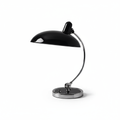 Curved Metal Table Lamp with Bauhaus Inspiration in Scandinavian Style