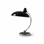 Curved Metal Table Lamp with Bauhaus Inspiration in Scandinavian Style