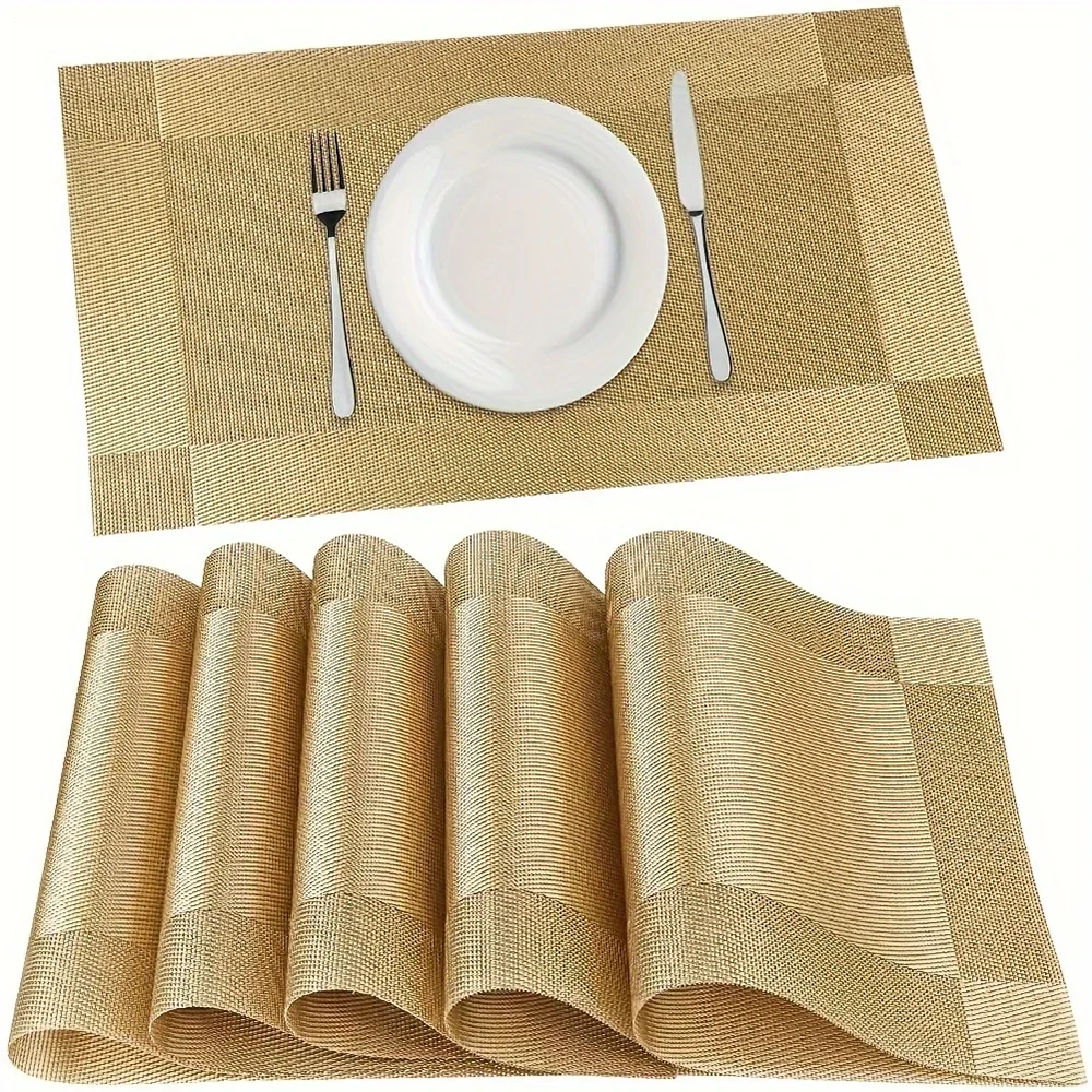 Heat-Resistant PVC Table Mats – Washable and Non-Slip Placemats