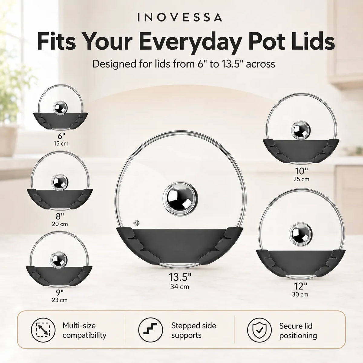 Space-Saving Pot Lid Organizers for Cabinets
