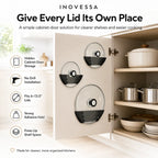 Space-Saving Pot Lid Organizers for Cabinets