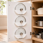 Space-Saving Pot Lid Organizers for Cabinets