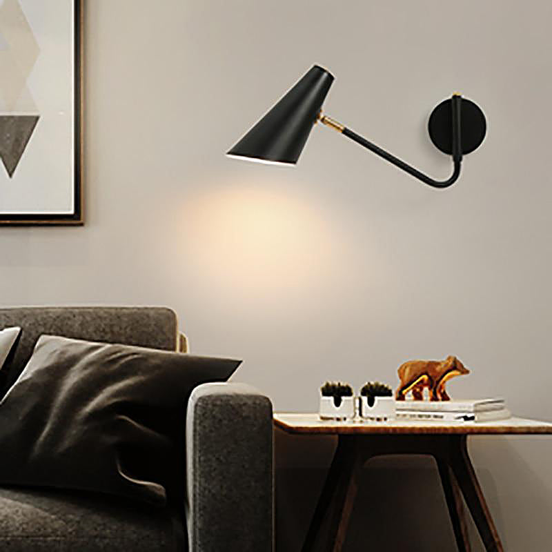 Versatile Metal Wall Light with Adjustable Shade
