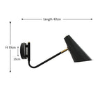 Versatile Metal Wall Light with Adjustable Shade