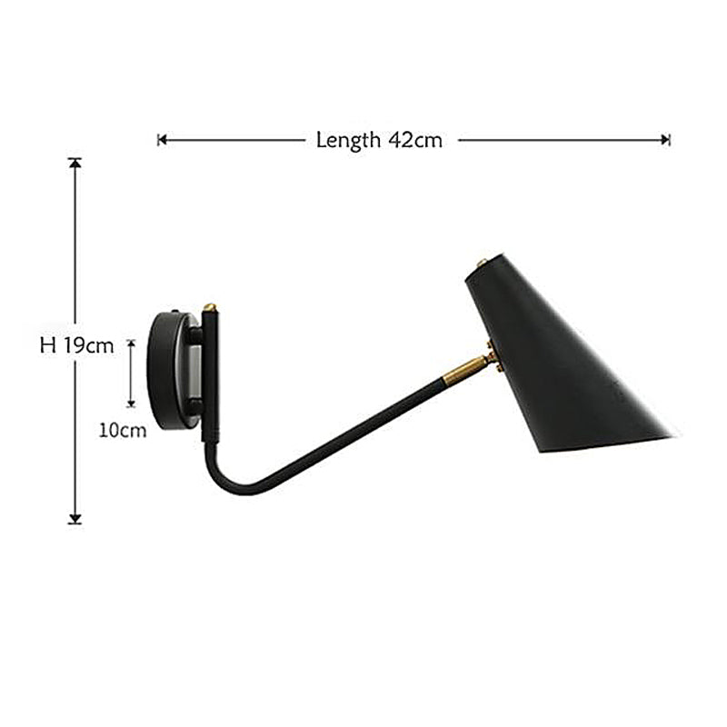 Versatile Metal Wall Light with Adjustable Shade