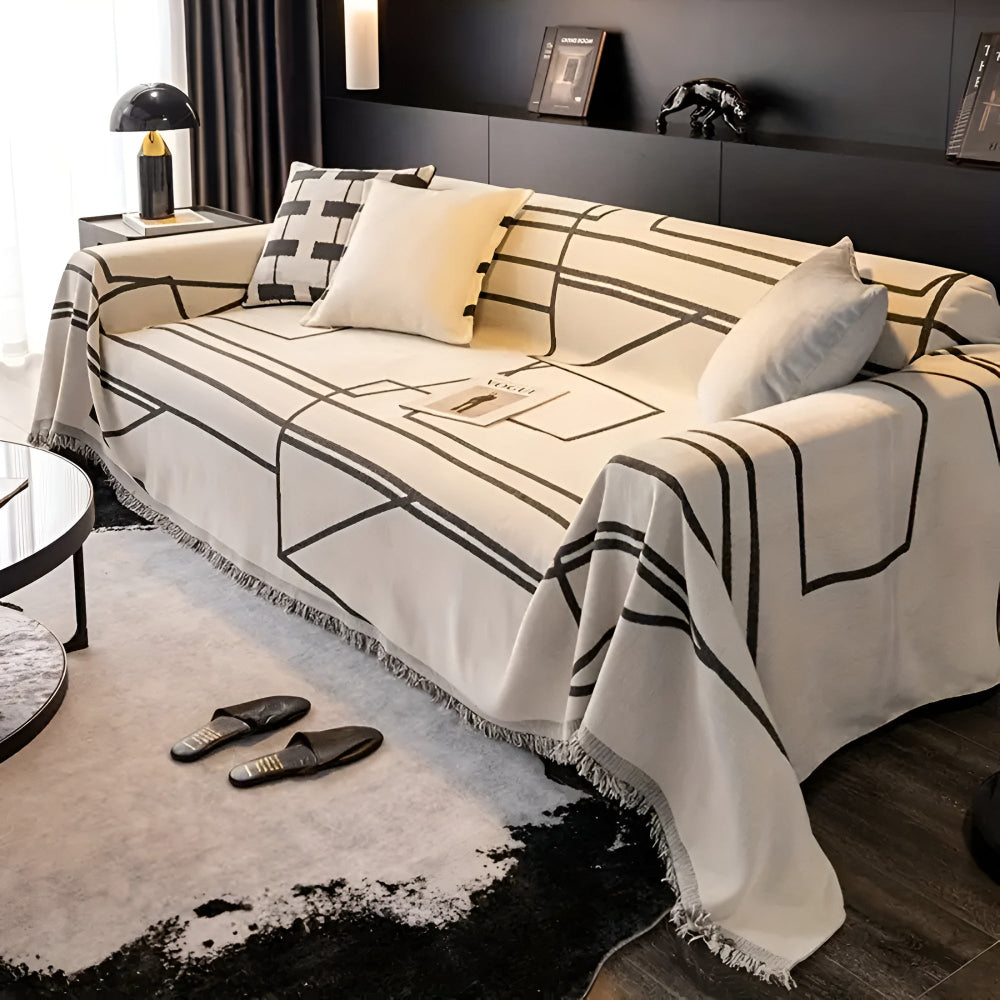 Modern Microfiber Sofa Cover for Sectional and Couch Protection