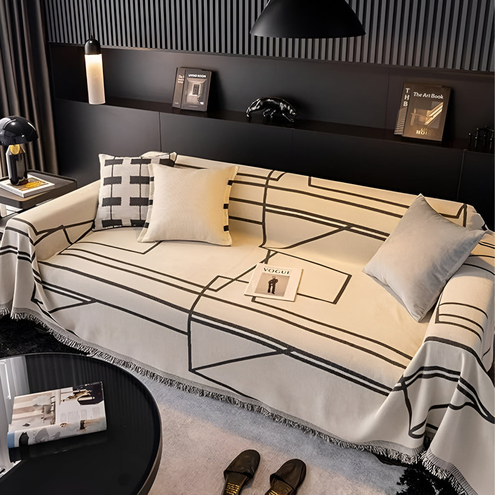 Modern Microfiber Sofa Cover for Sectional and Couch Protection