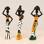 Elegant African Women Figurine Collection