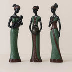 Elegant African Women Figurine Collection