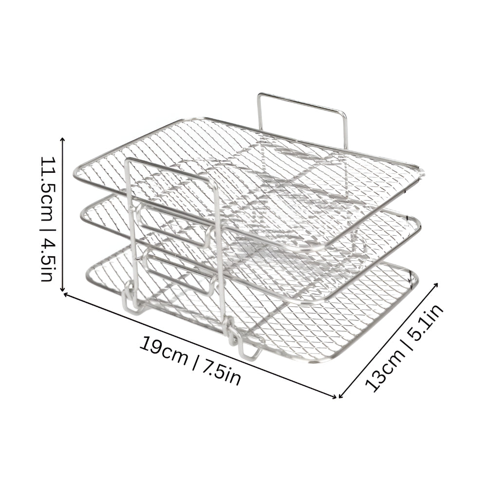 Stackable Cooking Tray for Air Fryer in Kitchen