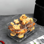Stackable Cooking Tray for Air Fryer in Kitchen