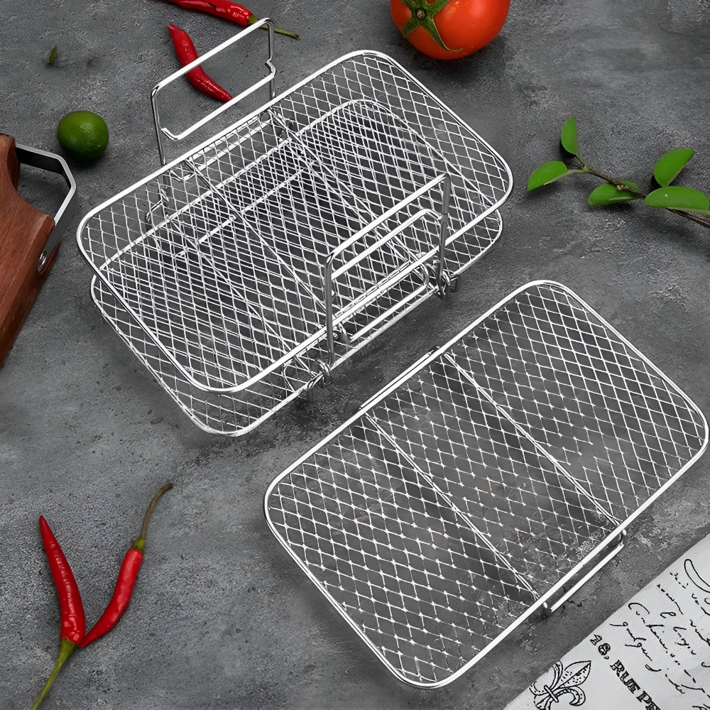 Stackable Cooking Tray for Air Fryer in Kitchen