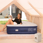 Self-Inflating Double Thickness Air Bed for Camping