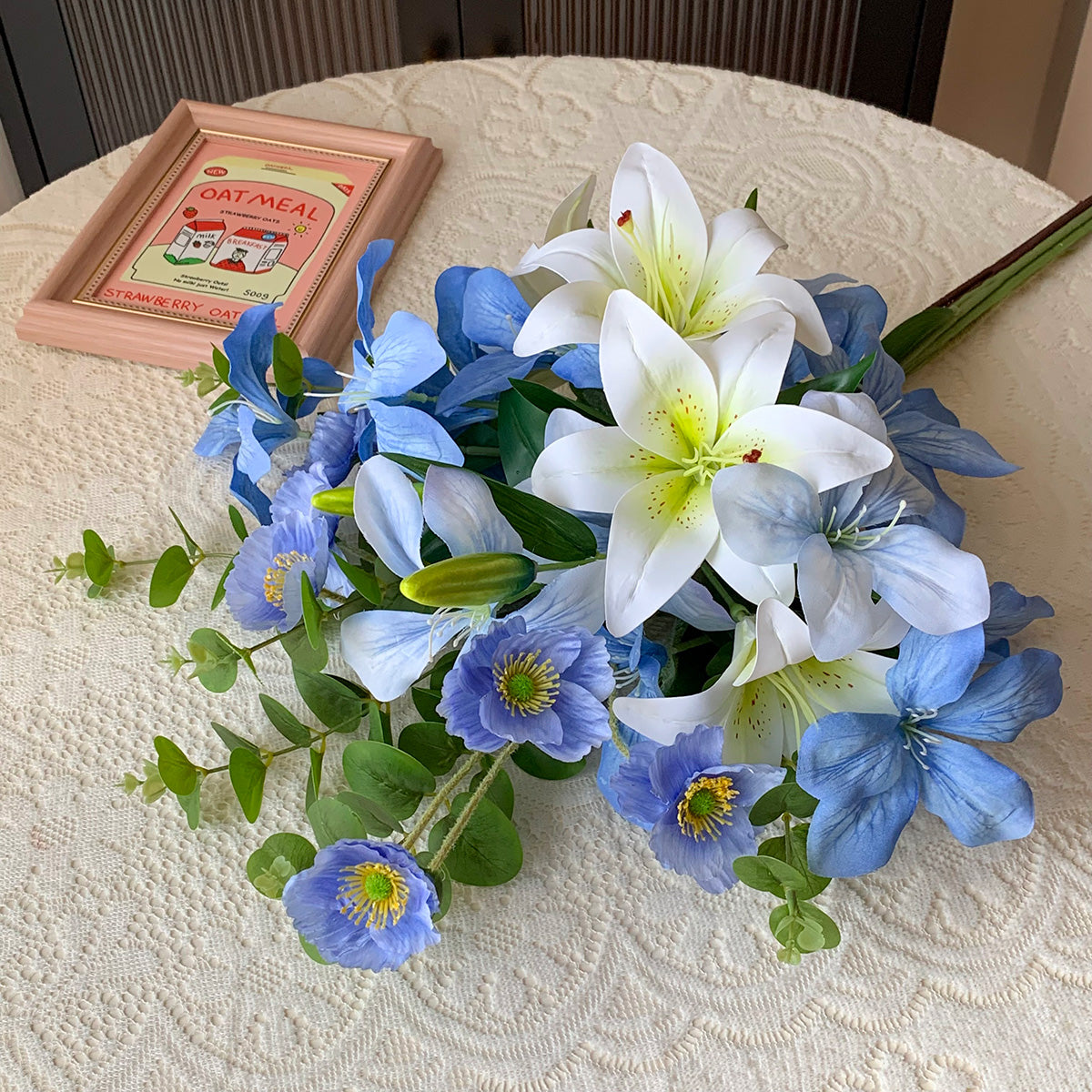 Elegant Summer Bliss Faux Floral Arrangement